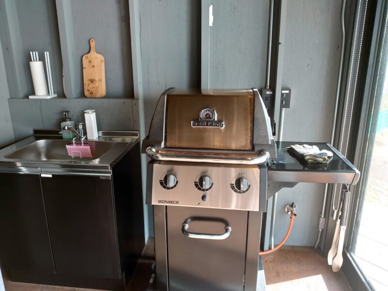 宿泊した部屋のバーベキューコンロ