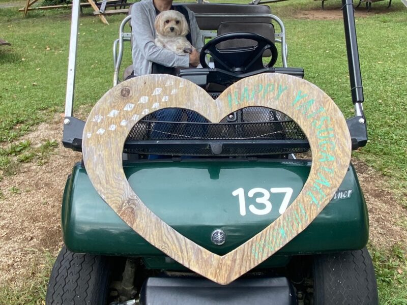 ハートマークがついたカート