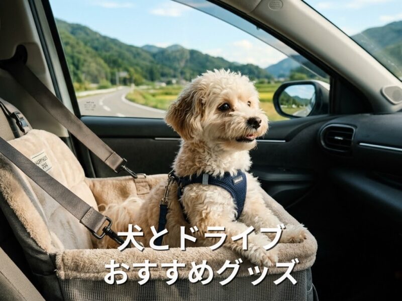車に乗る犬